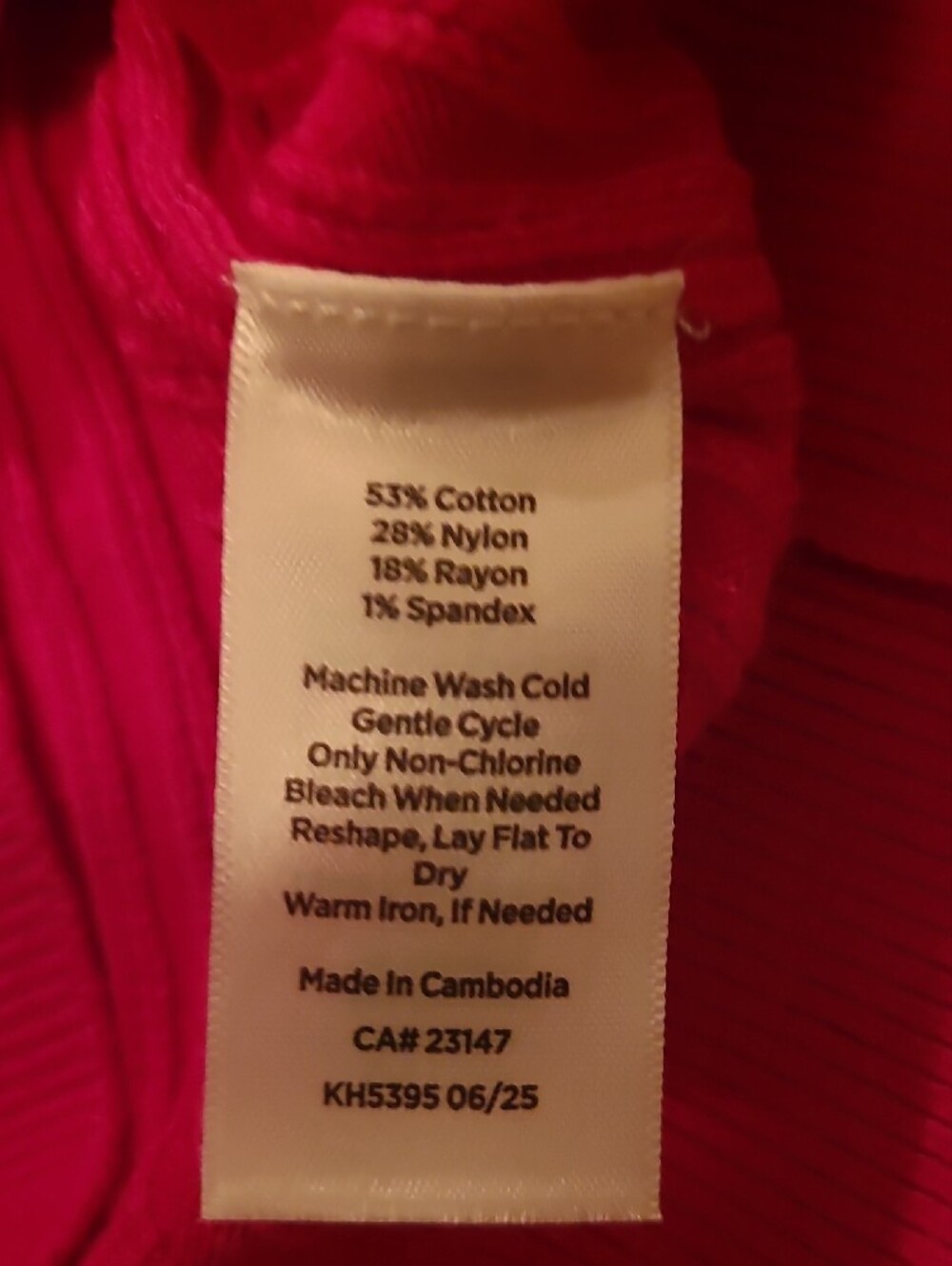 NWT Talbots Womens Size M Bright Fuchsia Ribbed Turtleneck Sweater - Picture 7 of 7